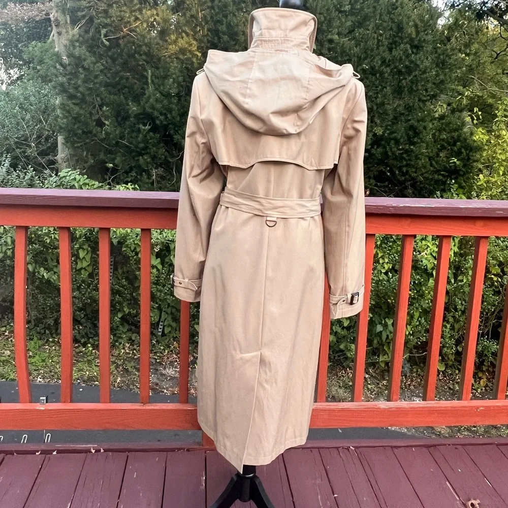 ❤️🔥LAUREN RALPH ❤️🔥LAUREN BEIGE TRENCH COAT SIZE X-LARGE - Picture 8 of 16